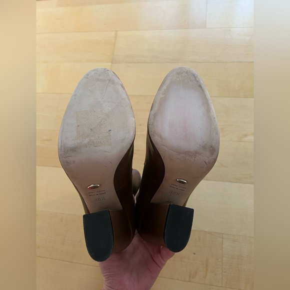 Sergio Rossi Virginia Brown Leather Almond Toe Ankle Sock Booties (Size 8.5) - Picture 8 of 12